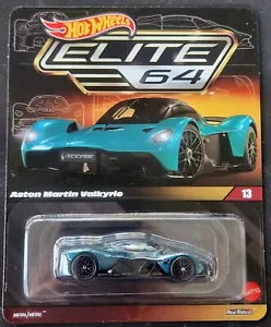 Hot Wheels Elite 64 Aston Martin Valkyrie Blue 2025 Mattel Collectors Exclusive - Picture 1 of 3