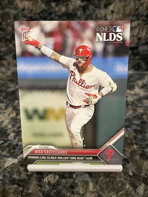 2023 MLB NLDS Topps NOW 993 NICK CASTELLANOS PHILADELPHIA PHILLIES CRUSHES 2HR - Image 1 of 2