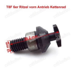 T8F 6er Ritzel vorn Antrieb Kettenrad für 47 49cc Pocketquad Pocketbike - Bild 1 von 4