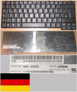 Keyboard Qwertz German Acer 340 345 9J.N6682.K0G NSK-ADK0G Black - Picture 1 of 1