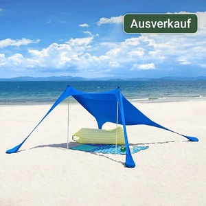 SoBuy Ausverkauf Lycra Strandzelt Sonnensegel Strandmuschel OZT01-DB - Bild 1 von 7