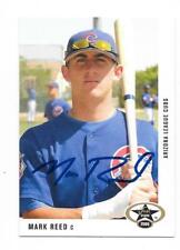 MARK REED 2005 JUST MINORS AUTOGRAPHED SIGNED # 8 ARIZONA LEAGUE CUBS