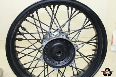 LLANTA DELANTERA NEGRA RECTA CLÁSICA YAMAHA V STAR 650 97 UP D43D Foto 1 de 4