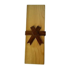Karakuri Wood Puzzle Box Letter Gift Present Bow Wedding Akio Kamei Replica - Picture 1 of 19