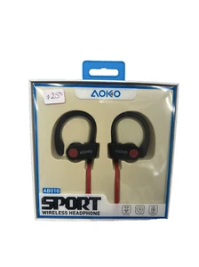 Sport Wireless Headphones Bluetooth – Black Earphones Hands-Free (JTS1) - Picture 1 of 6