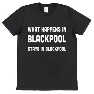 Personalised What Happens In Stays In Matching T-Shirts Hen Stag Weekend Holiday - Picture 1 of 9