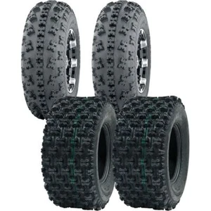 YAMAHA YFZ 450X (FULL COMPLETE SET) 21X7-10, 20X10-9 4PLY SPORT OCELOT ATV TIRES - Picture 1 of 4