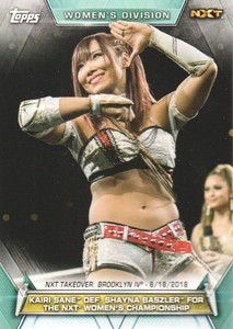 2019 Topps WWE Women's Division Wrestling #81 Kairi Sane Def. Shayna Baszler