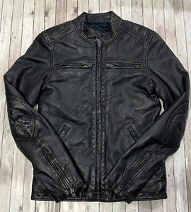 Superdry Endurance leather jacket, Comp Racer, size S - Picture 1 of 17
