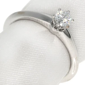 TIFFANY&Co. Ring Solitaire Diamond Knife Edge Platinum PT950 - Picture 1 of 8