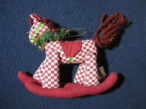 Rocking Horse Ornament - Cloth - Includes Shipping! - Picture 1 of 5