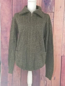 London Fog Knit Zip Up Sweater Warm 100% Acrylic EUC ::221 - Picture 1 of 3