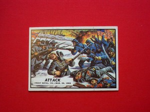 1962 Topps Civil War News # 11 ATTACK, Higher Grade - SHARP and CENTERED