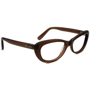 Jimmy Choo Women's Eyeglasses 89 LRL Brown Cat Eye Frame Italy 52[]16 140 - Picture 1 of 10
