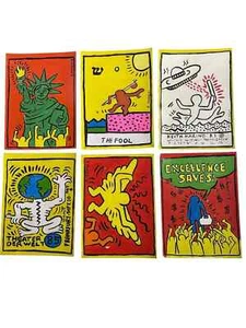 URBAN POP ART SET WITH VIBRANT FIGURES AND RETRO ENERGY - ON PAPER - SIGNED - Picture 1 of 2