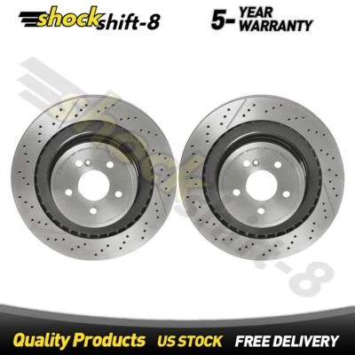2x Brembo Rear Brake Rotors for Mercedes-Benz CLS63 AMG S 5.5L 2014 2015-17 2018 - Image 1 of 4