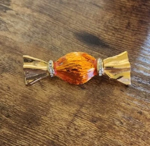 Hard Candy Brooch Pin Enamel & Rhinstone - Picture 1 of 3