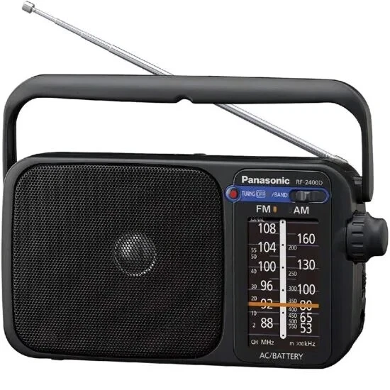 Panasonic Portable 2 Band Am/fm  mains & battery Radio - Black Rf-2400D - Image 1 of 1