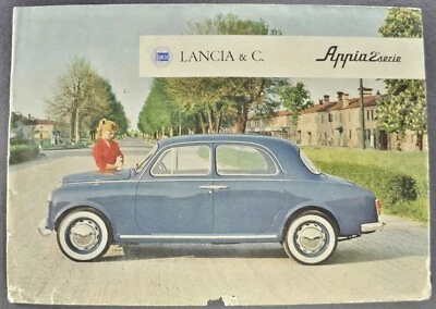 Hoja folleto berlina Lancia Appia serie 2 1957-1958 texto original en inglés Foto 1 de 2