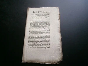 1770 Lettre aux officiers de justice des provinces 23 pages - Picture 1 of 4
