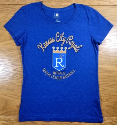 Camiseta de béisbol atlética informal azul mediano de los Kansas City Royals para mujer Foto 1 de 4