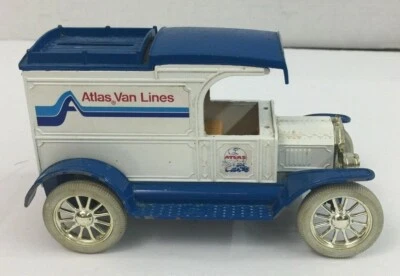 1913 FORD MODEL T VAN BANK - 1986 ERTL LIM.ED. 1:25 SCALE  #3419 ATLAS VAN LINES - Image 1 of 4