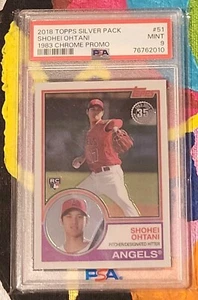 2018 Topps Baseball Silver Pack Shohei Ohtani 1983 Chrome Promo PSA 9 Mint - Picture 1 of 2