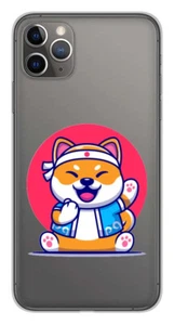 Coque en silicone imprimée compatible Apple iPhone 11 Pro Max Shiba ninja - Picture 1 of 3