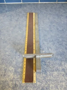 VINTAGE METAL UNBRANDED SAW GUIDE 12" x 1/2" x 4 mm  - Picture 1 of 6