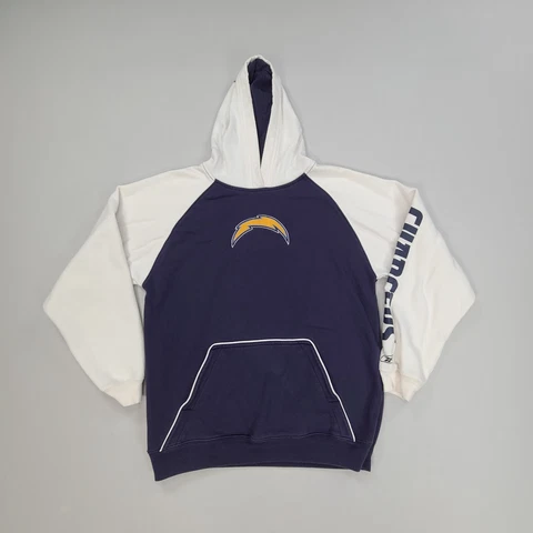 Los Angeles Chargers Sweater Womens Large Blue NFL Football Reebok Ladies Cover