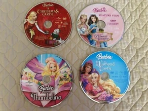 Barbie DVD Movies Set of 4  Great Condition DVDs ONLY - Picture 1 of 1
