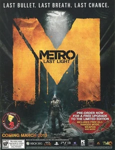 2013 Print Ad of Metro Last Light game advertisement - Picture 1 of 2