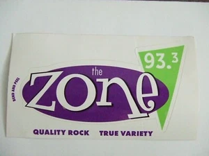 The Zone 93.3 Sticker  - Picture 1 of 1