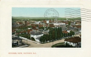 (5714) 1911   P/C  VICTORIA, BC CENTRAL VIEW OF CITY - Picture 1 of 2