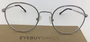 Eyebuydirect Progress 52-20-140 C3 Brown Silver Metal Eyeglasses FRAMES ONLY C39 - Picture 1 of 7