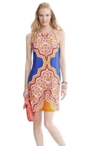 Banana Republic Size 2P Sleeveless Multicolor Geometric Print Mini Dress - Picture 1 of 9