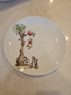 DISNEY Winnie The Pooh Exploring Classic Dinner Plate 10 5/8" 95 Years NEW - Image 1 of 2