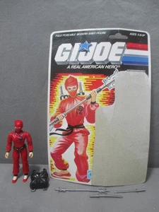 GI Joe JINX Complete w/ Uncut Cardback Vintage Hasbro 1987 - Picture 1 of 16