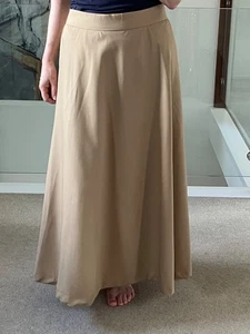 RIHOAS A-Line Maxi Skirt With Pockets Camel Beige Size XL New ! - Picture 1 of 10