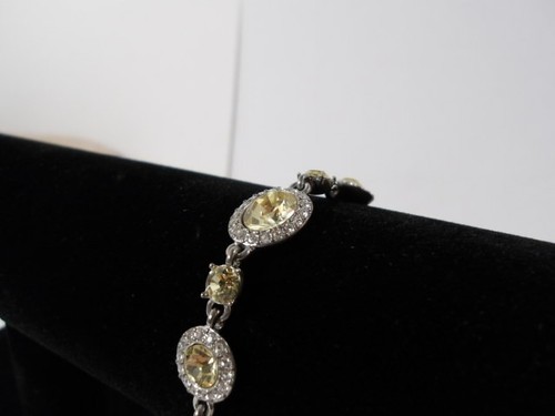 Bracciale di: Givenchy ~ 7" lungo giallo e diamante RHS ~