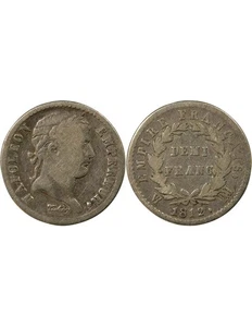France Napoléon I - 1/2 Franc Argent, Empire - 1812 MA Marseille - Foto 1 di 3