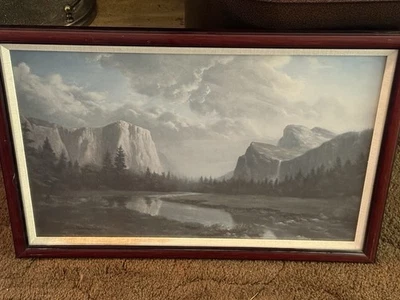 GRAN OBRA DE ARTE IMPRESIONISTA PINTURA AL ÓLEO SOBRE LIENZO PAISAJISTA CON DAVIS Foto 1 de 2