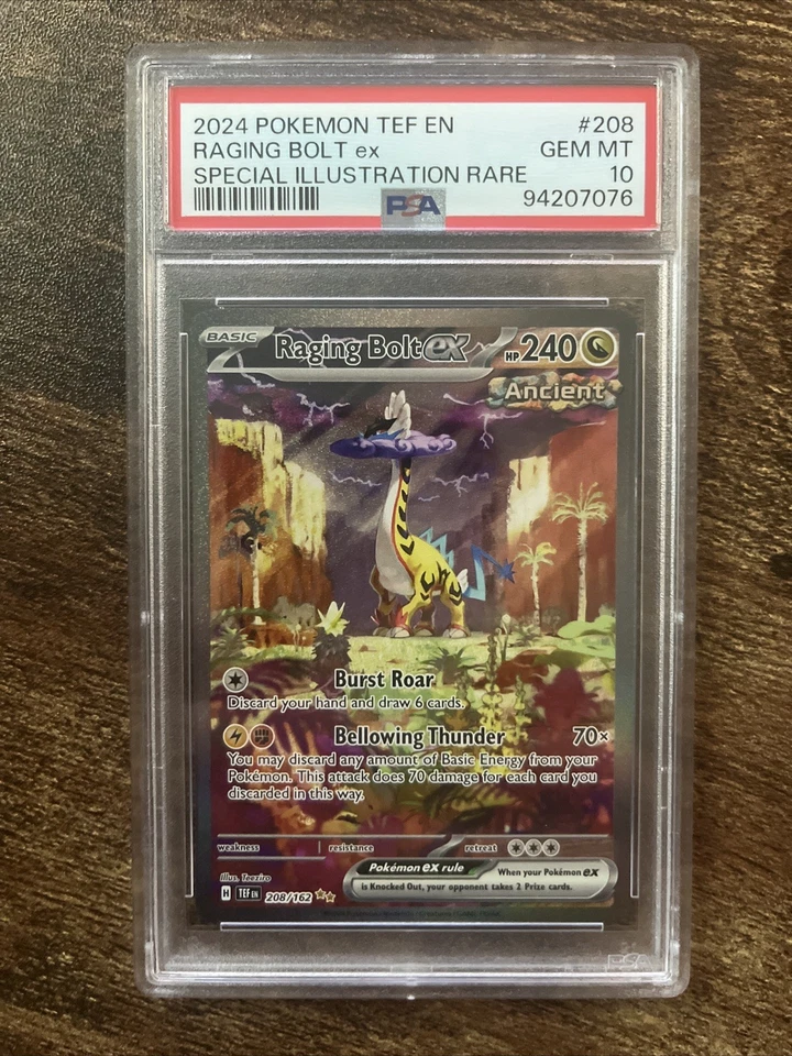 Raging Bolt ex 208/162 SV05: Temporal Forces SIR  PSA Gem Mint 10 💎  - Image 1 of 2