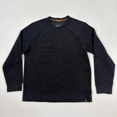 Jachs New York Mens Crew Neck Long Sleeve Brown Gray Fleece Thick Sweater Large - Image 1 of 3