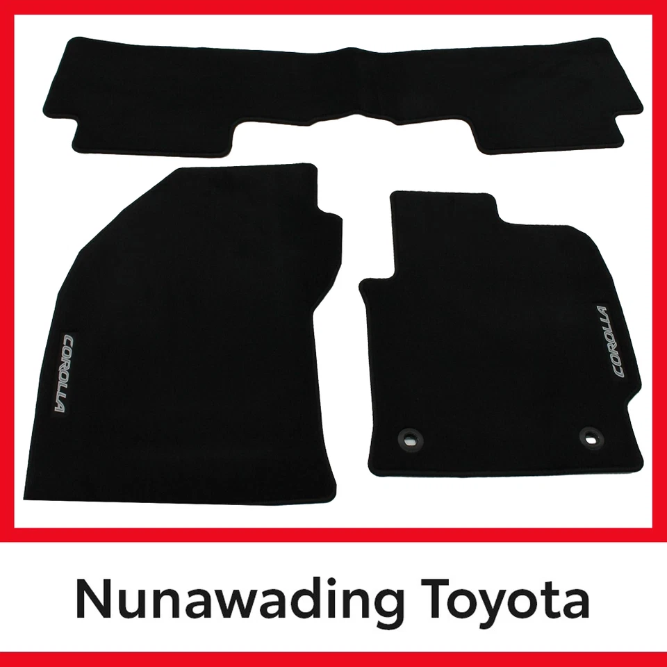 Genuine Toyota Corolla Hatch Carpet Floor Mats Front & Rear Set 06/2018 Onwards - image 1 of 4