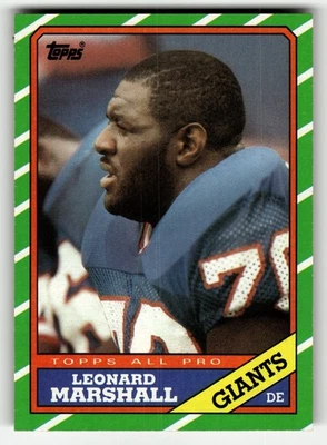 1986 Topps Leonard Marshall #148 New York Giants ROOKIE PACK FRESH OPENED BY ME - Image 1 of 2