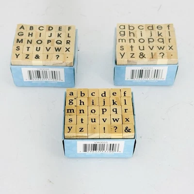 Крошечные алфавитные марки Studio G с буквами верхнего и нижнего регистра для изготовления открыток рукоделия 3 набора - Изображение 1 из 4