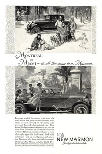 1926 Marmon: Montreal or Miami Its All the Same Vintage Print Ad - Picture 1 of 1