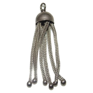Colgantes vintage de plata de ley 925 con borla colgante - Imagen 1 de 1
