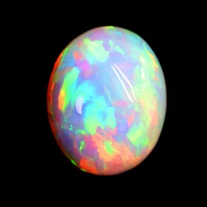 13,58ct Wabenmuster Volcanic Glow! Halbschwarzer Welo Opal 19x15mm MUSEUM! - Bild 1 von 1